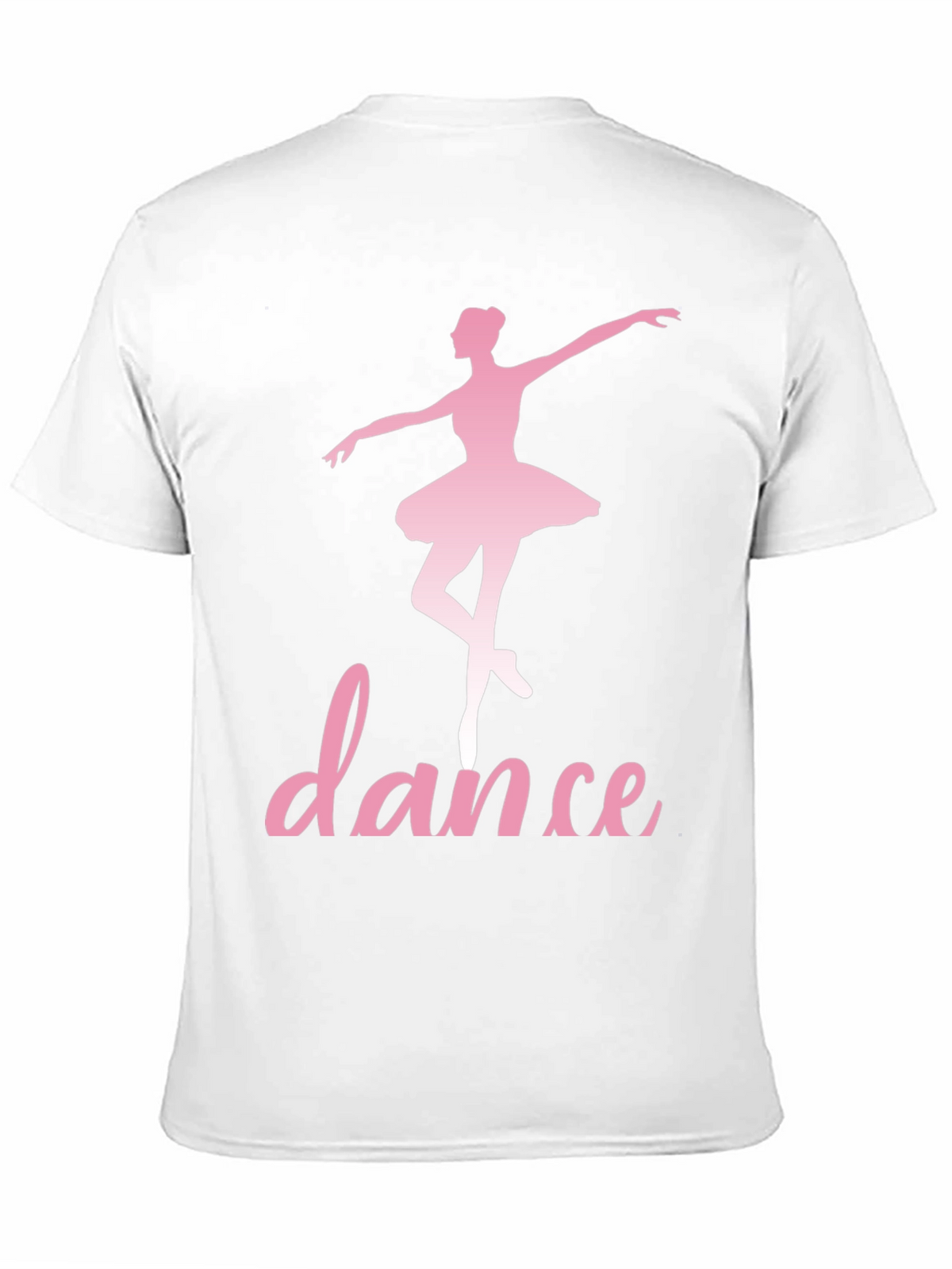 Dance Ballerina T-Shirt - Pink Design on Black
