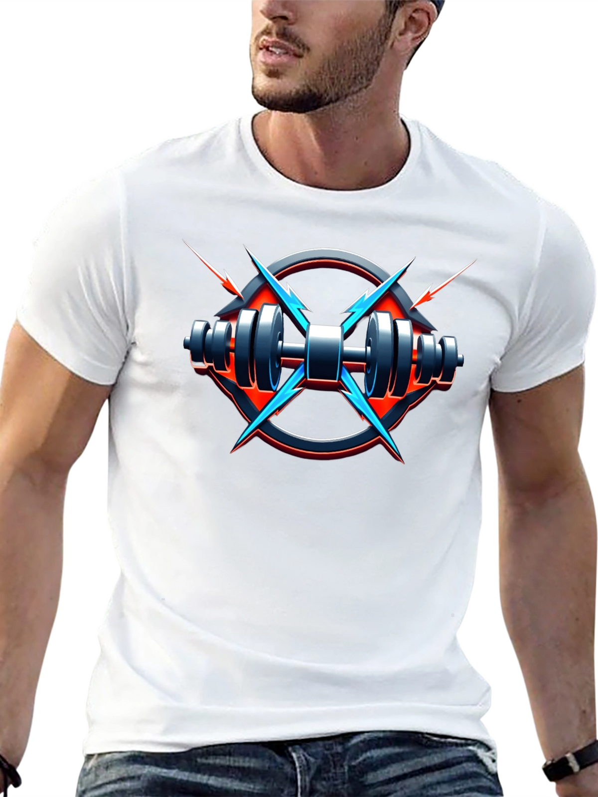 Electric Gym T-Shirt - Black Fitness Tee