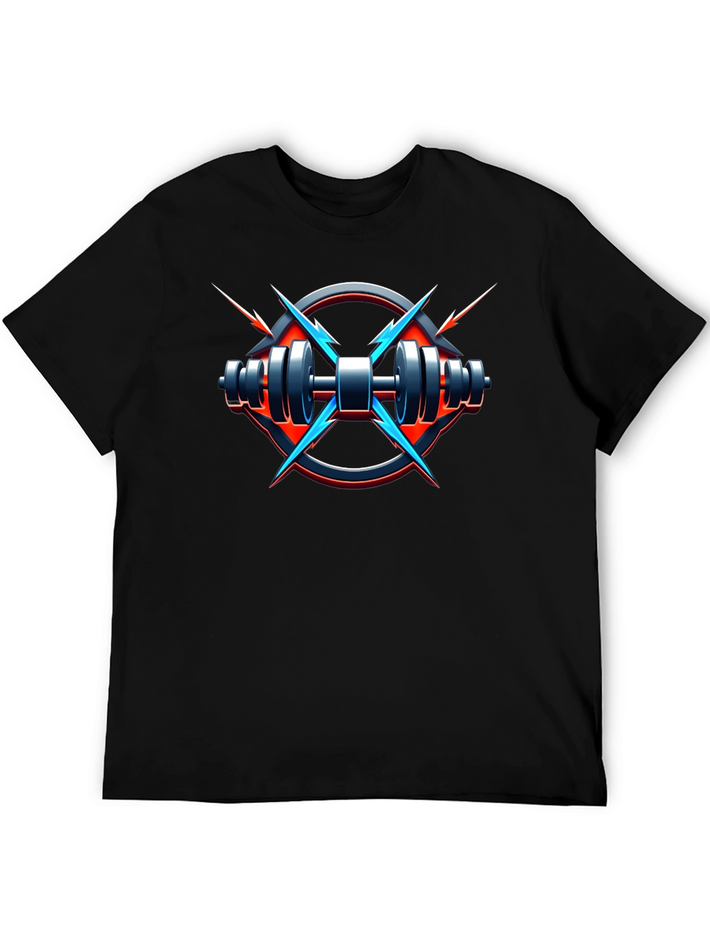 Electric Gym T-Shirt - Black Fitness Tee