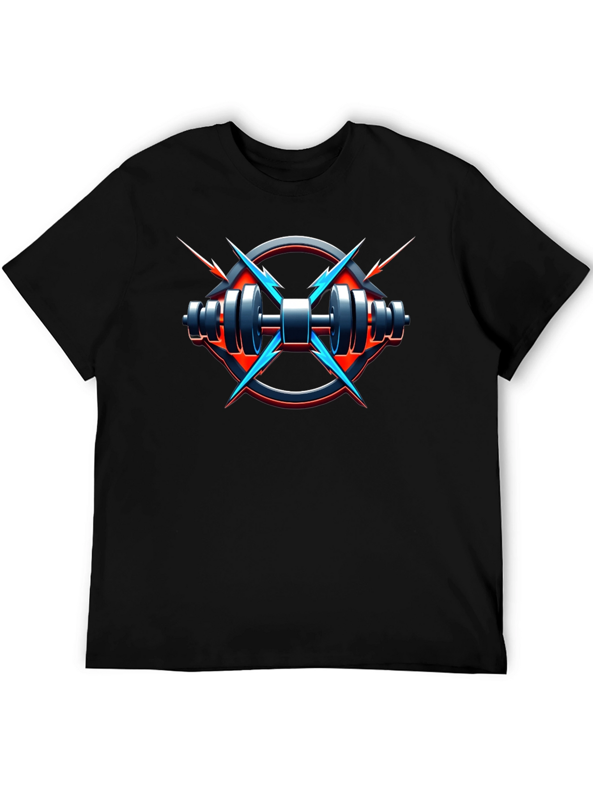 Electric Gym T-Shirt - Black Fitness Tee