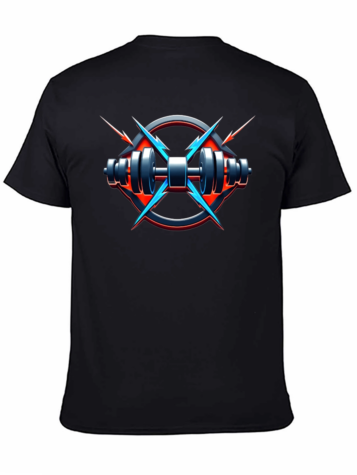 Electric Gym T-Shirt - Black Fitness Tee