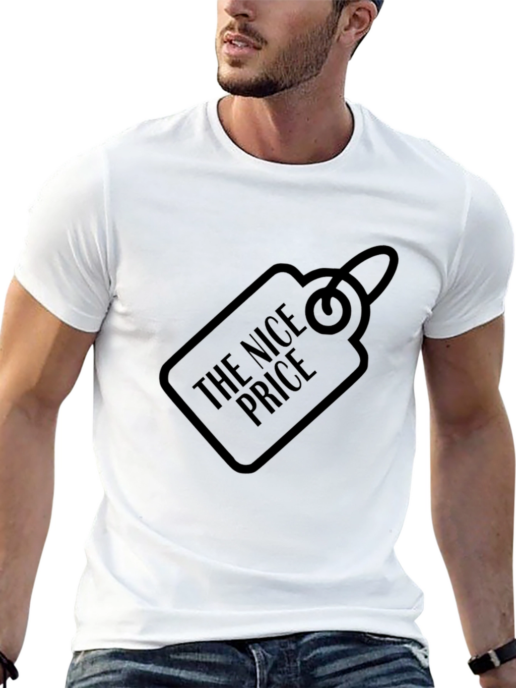 The Nice Price Black Tee Shirt