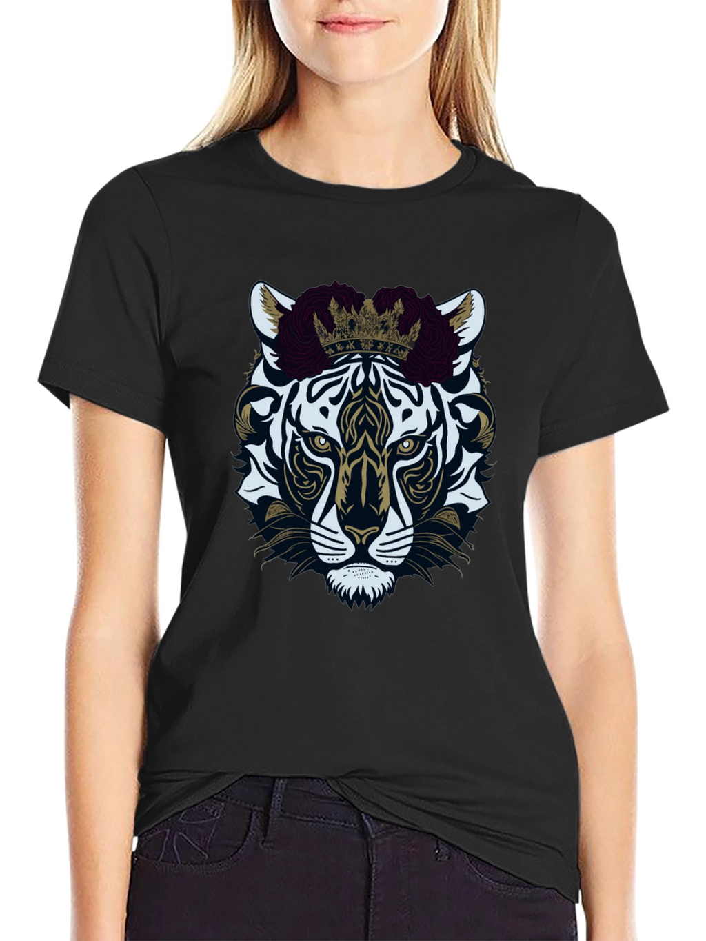 Tiger King Graphic Tee - Premium Black Cotton