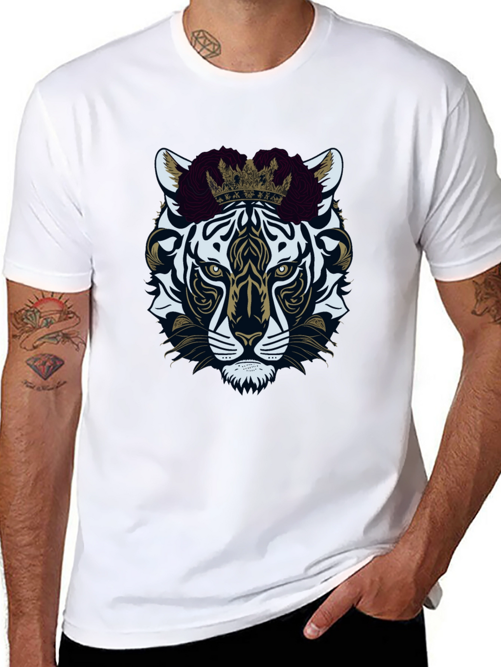 Tiger King Graphic Tee - Premium Black Cotton