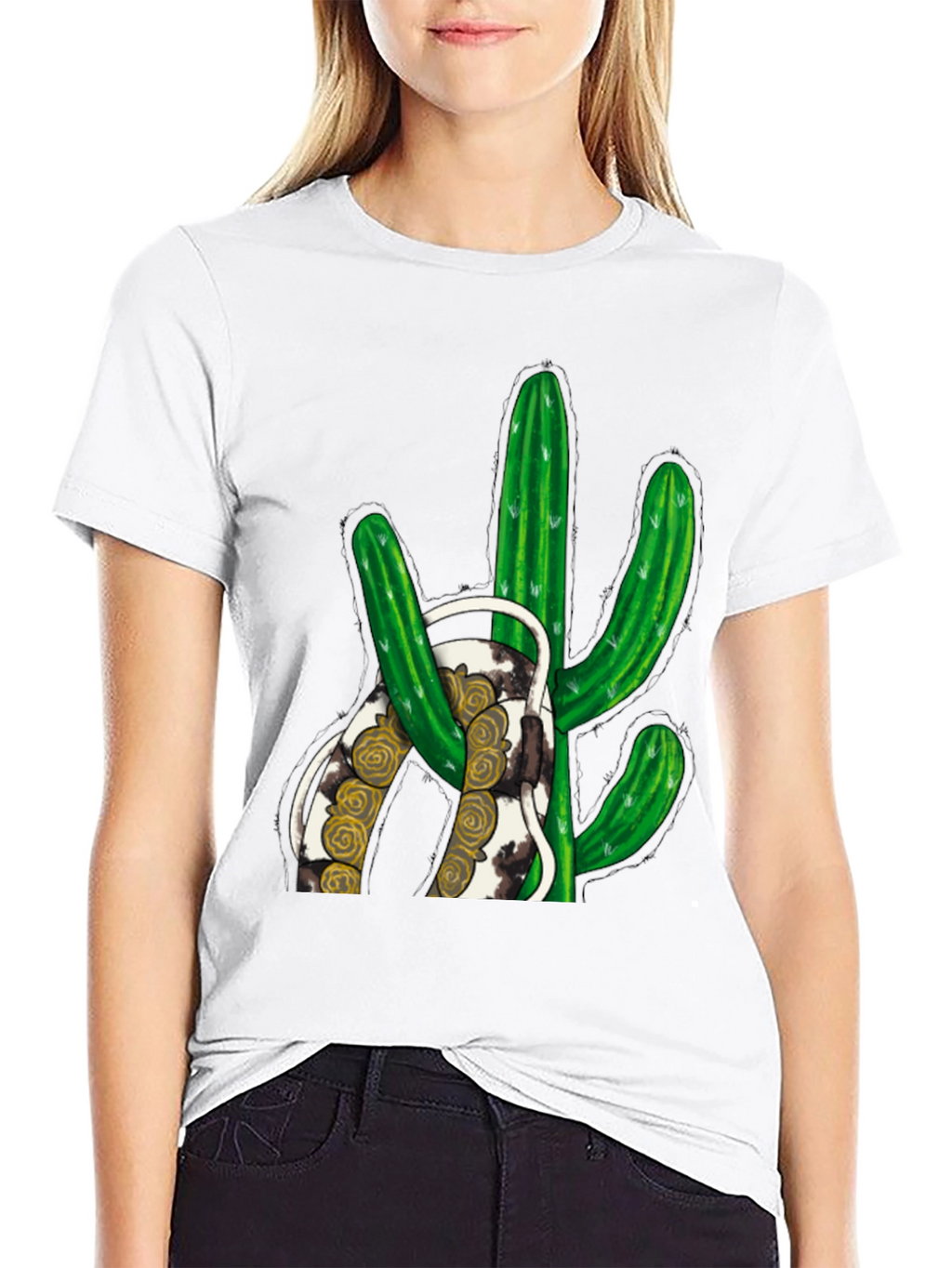 Cactus Graphic Print Tee