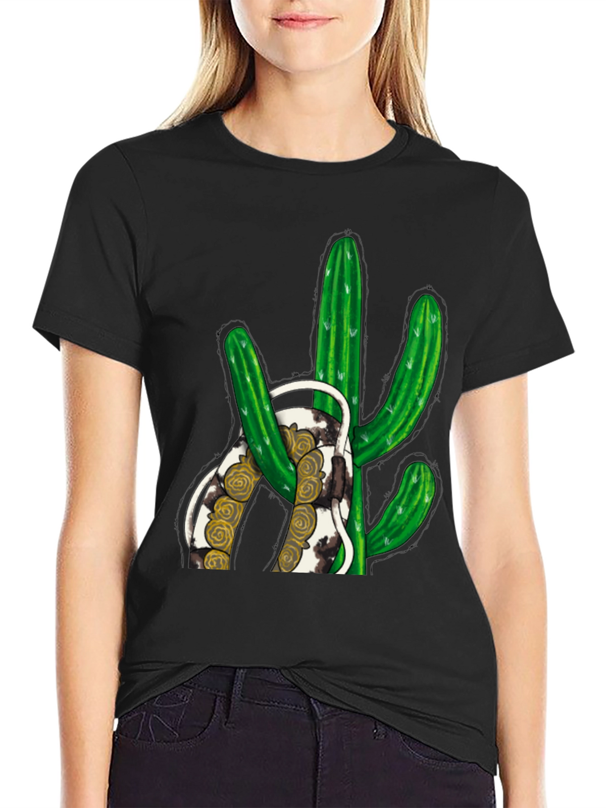 Cactus Graphic Print Tee