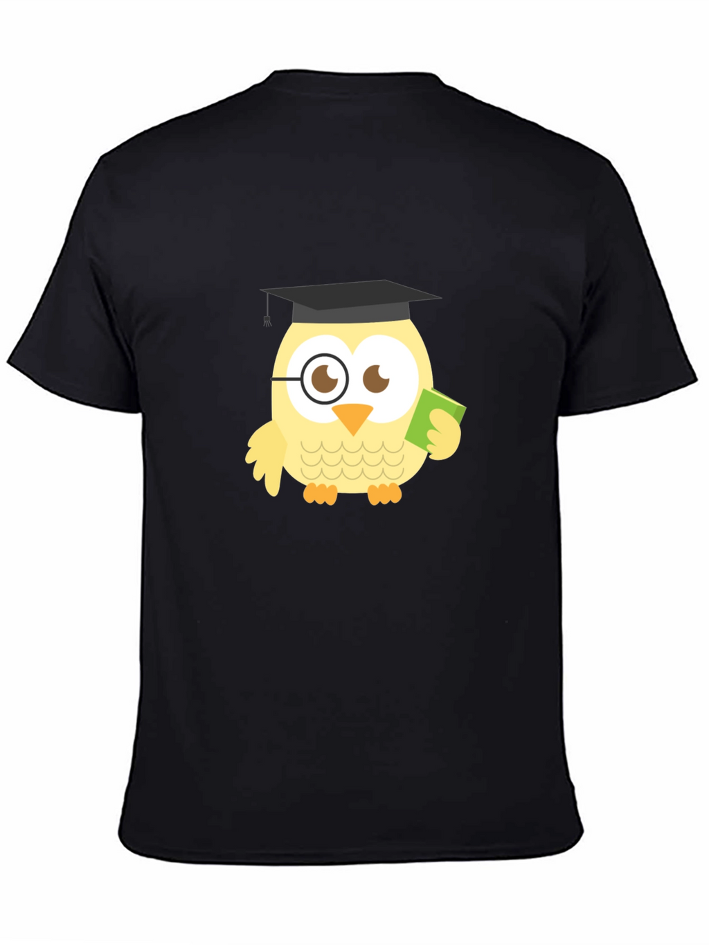 Funny Owl Grad Black T-Shirt