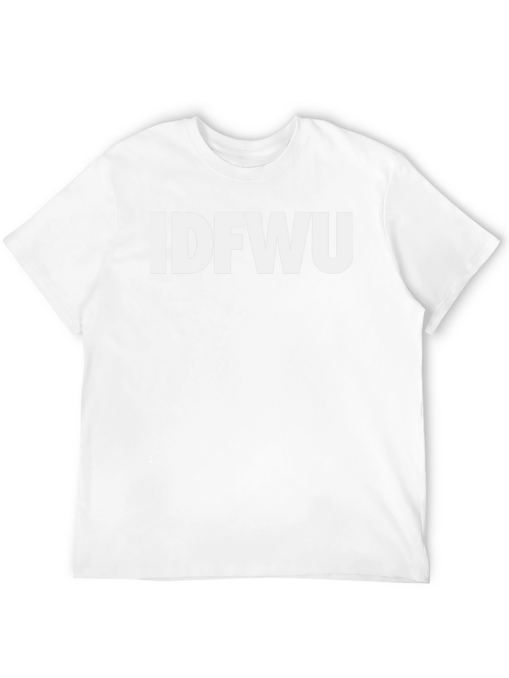 IDFWU Graphic Tee - Bold Statement Black T-Shirt
