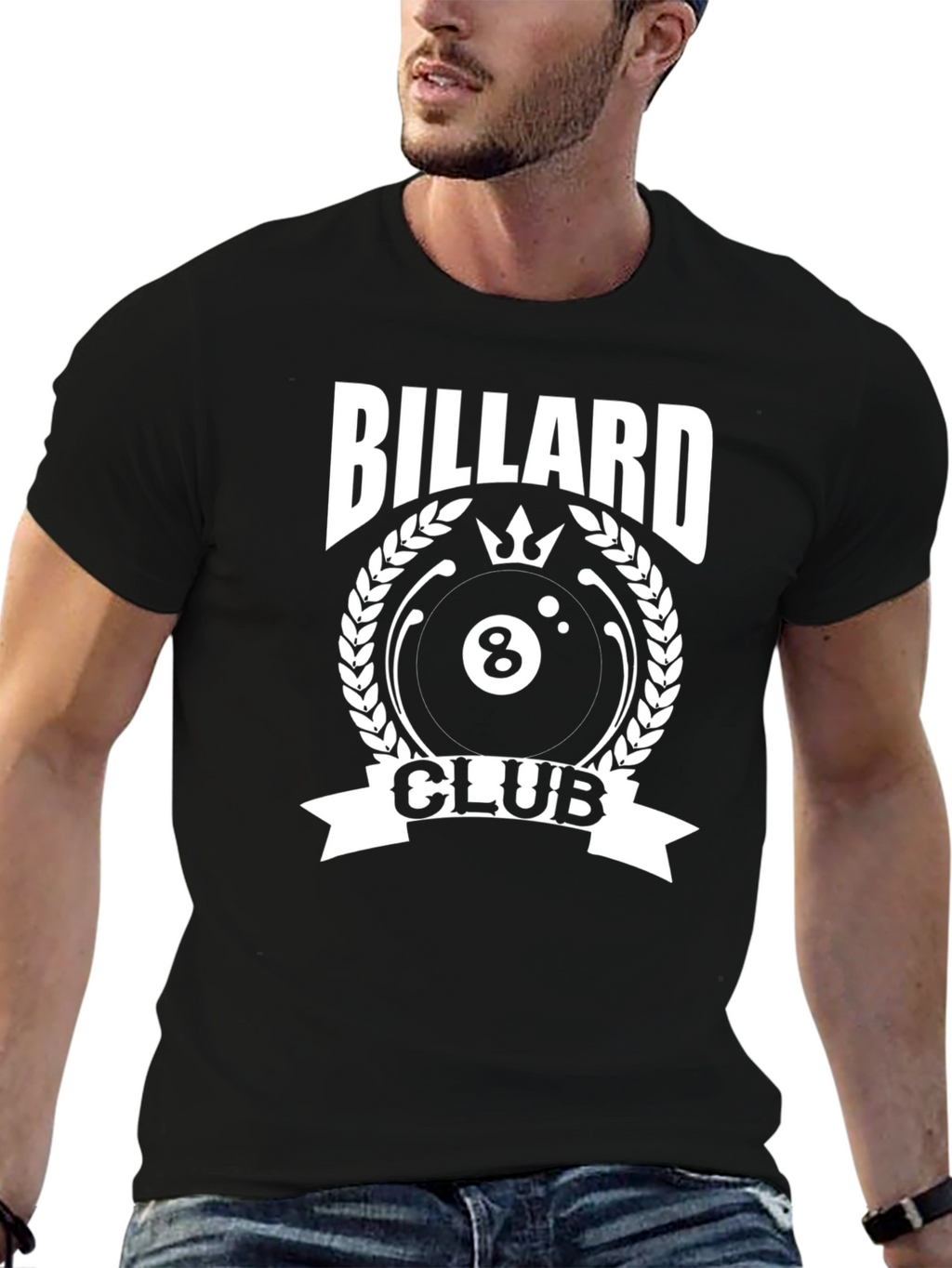 Billiard Club T-Shirt - Cool 8-Ball Design