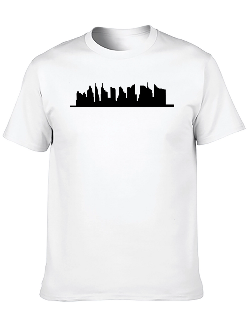 Cityscape Silhouette Black T-Shirt
