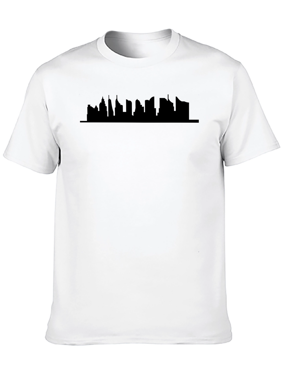 Cityscape Silhouette Black T-Shirt