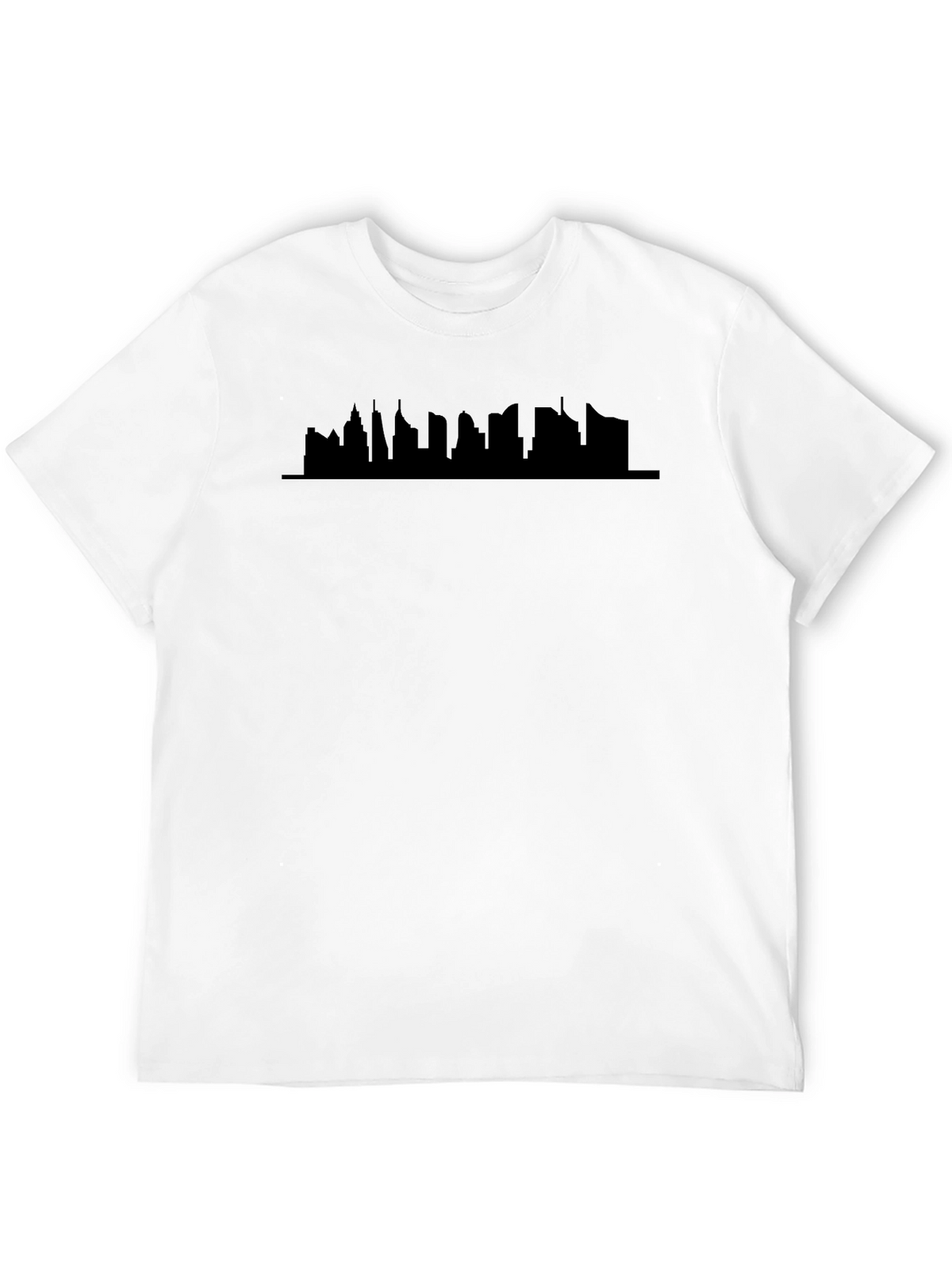 Cityscape Silhouette Black T-Shirt