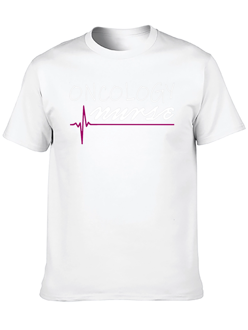 Oncology Nurse T-Shirt - Heartbeat Design