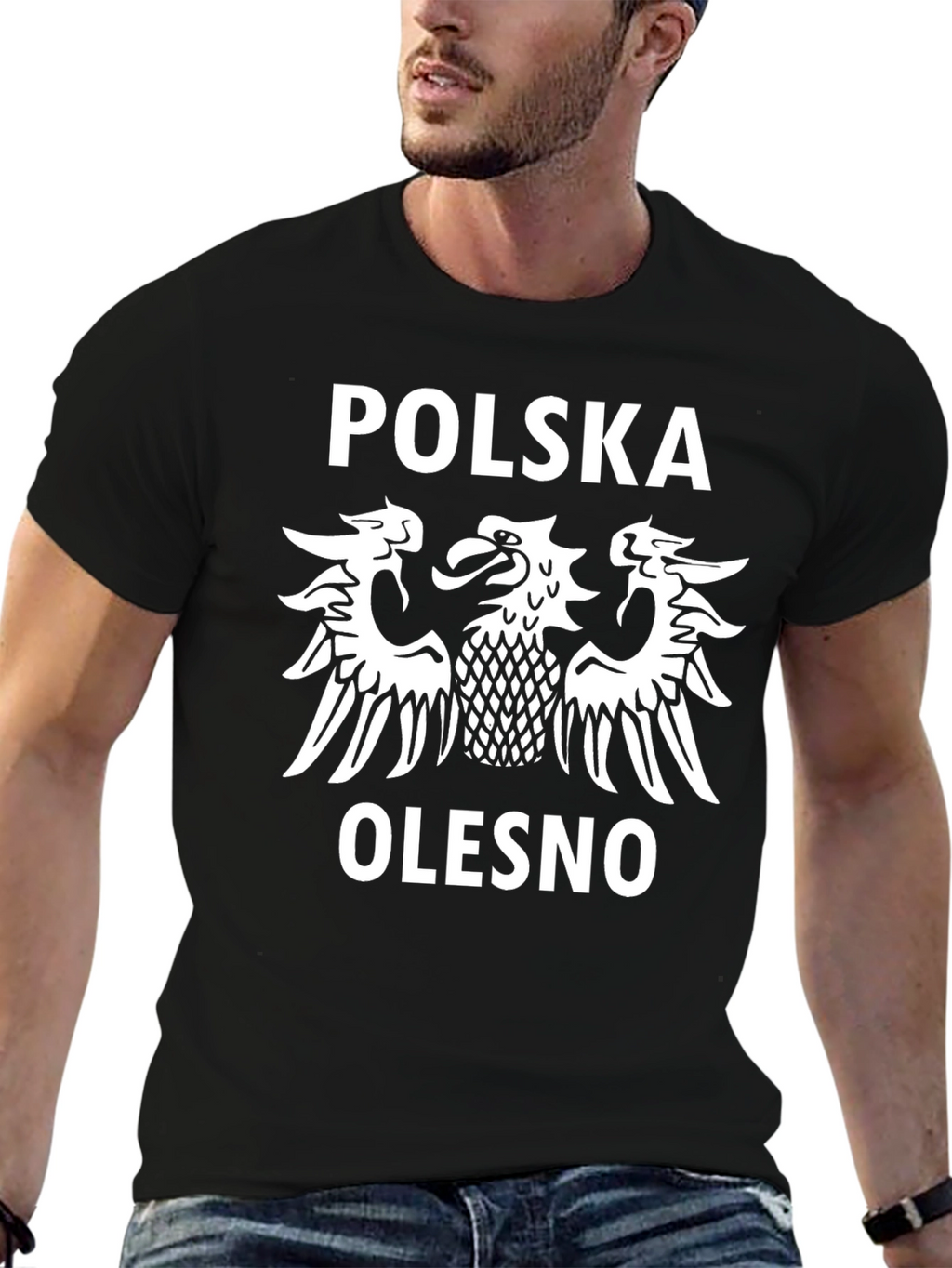 Poland Olesno Eagle Crest Graphic T-Shirt