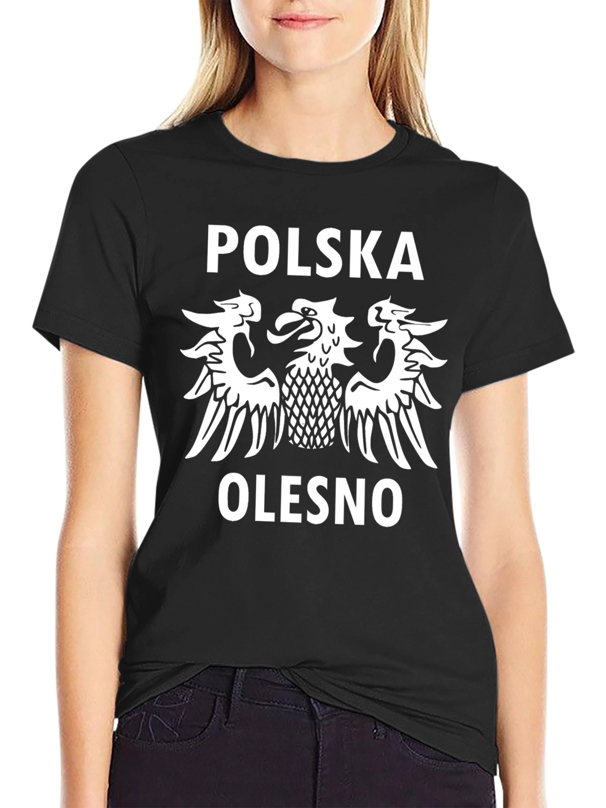 Poland Olesno Eagle Crest Graphic T-Shirt
