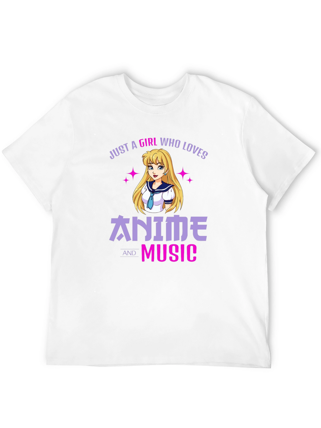 Anime and Music Lover Graphic T-Shirt