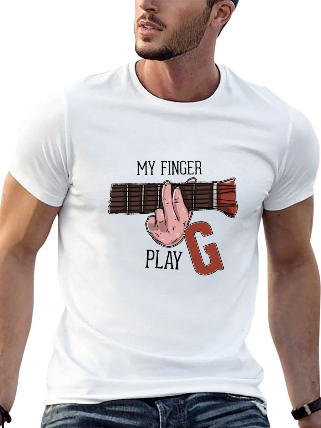 Guitar Chord T-Shirt - Funny Music Player Tee