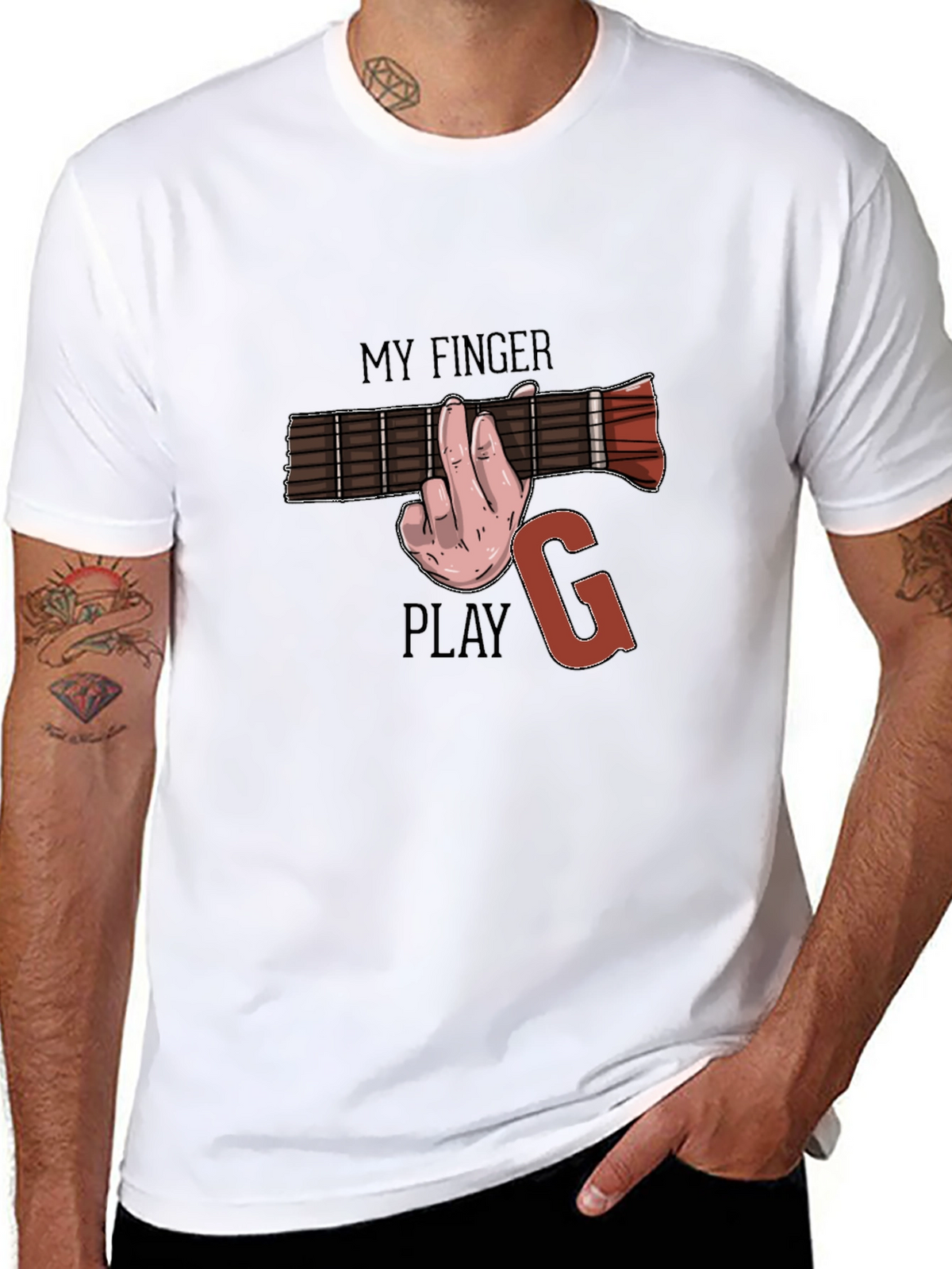 Guitar Chord T-Shirt - Funny Music Player Tee