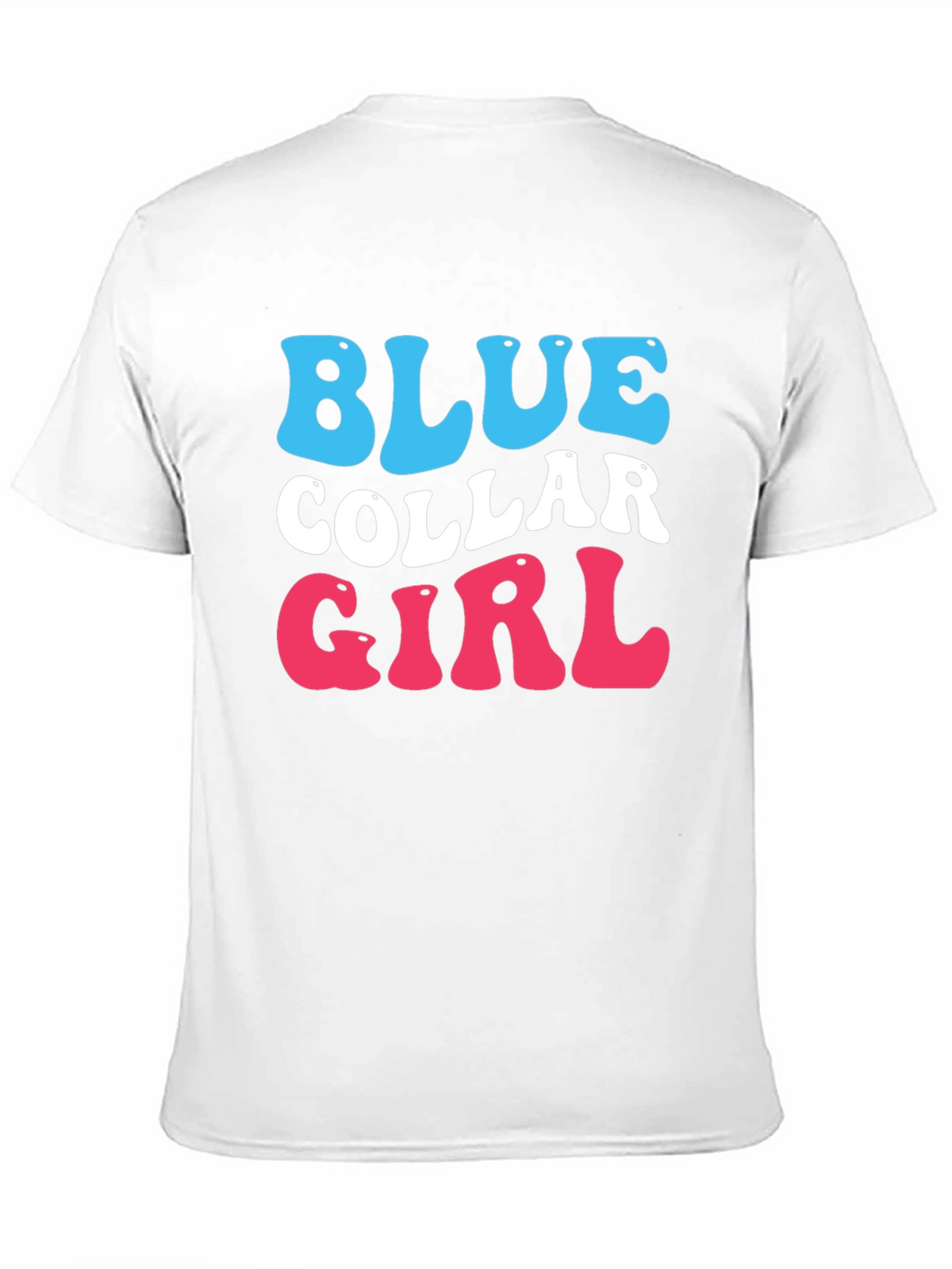 Blue Collar Girl Graphic T-Shirt - Trendy Cotton Tee
