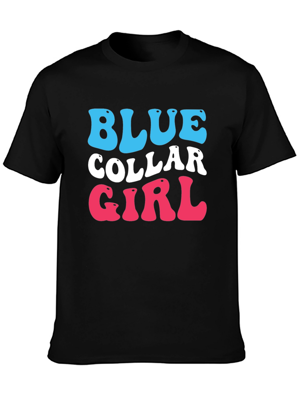 Blue Collar Girl Graphic T-Shirt - Trendy Cotton Tee