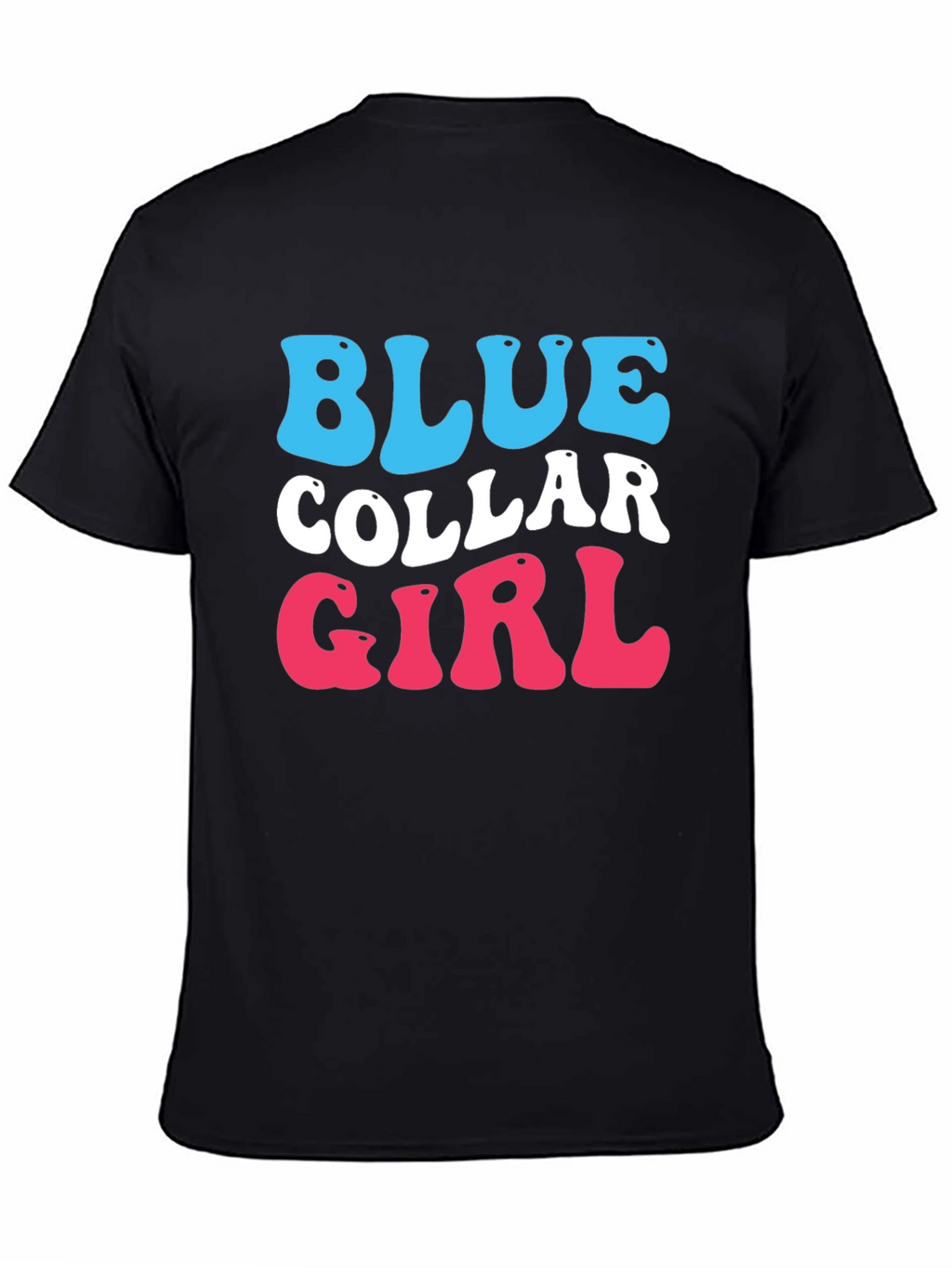 Blue Collar Girl Graphic T-Shirt - Trendy Cotton Tee