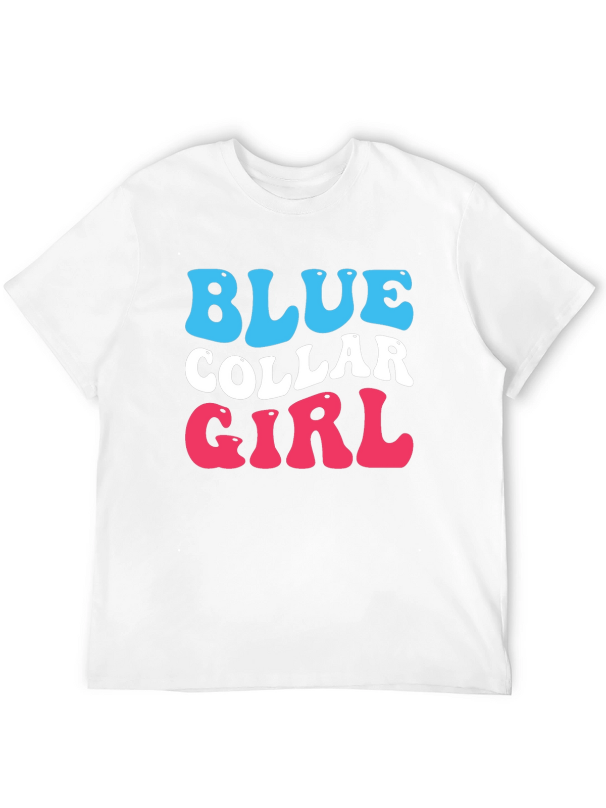 Blue Collar Girl Graphic T-Shirt - Trendy Cotton Tee