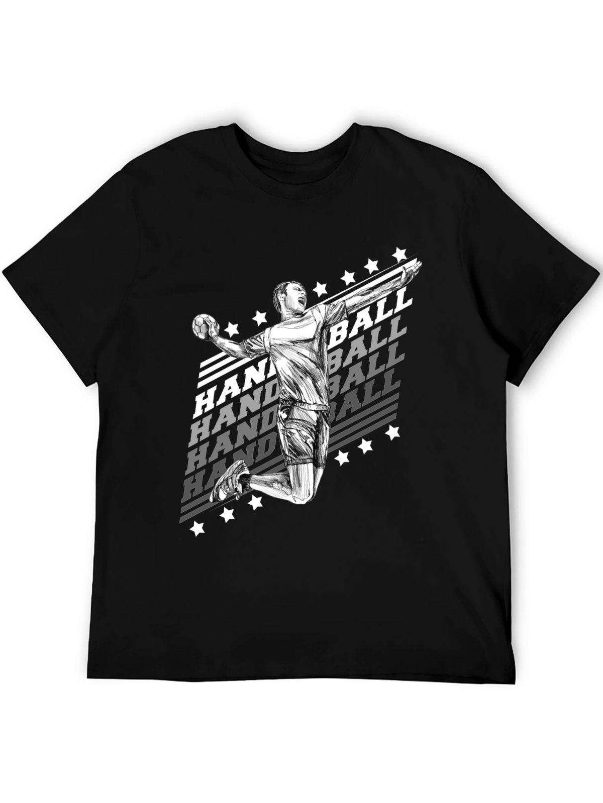 Handball Player Graphic T-Shirt