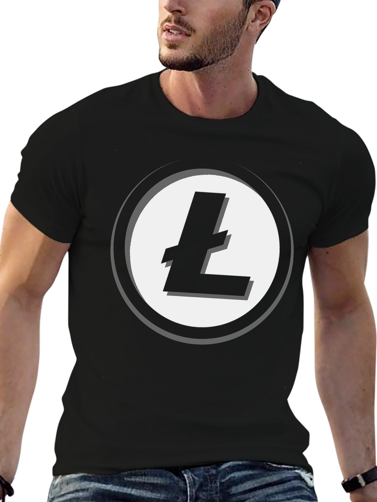 Litecoin Logo T-Shirt - Crypto Enthusiast Apparel