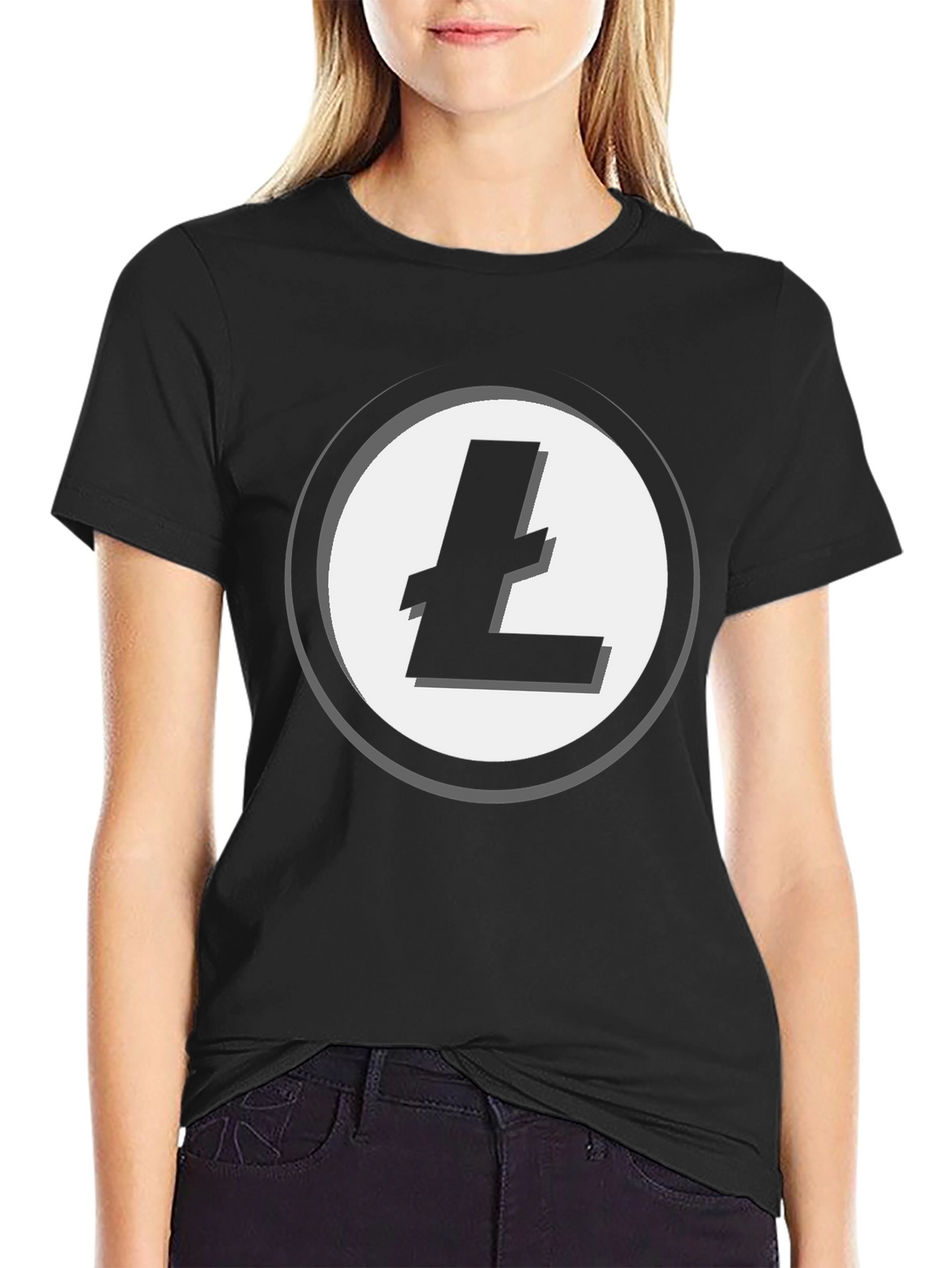 Litecoin Logo T-Shirt - Crypto Enthusiast Apparel