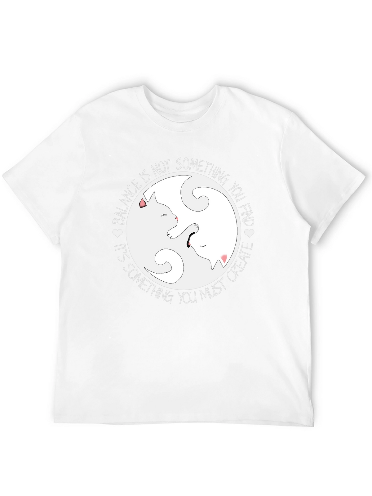Yin Yang Cats Balance T-Shirt