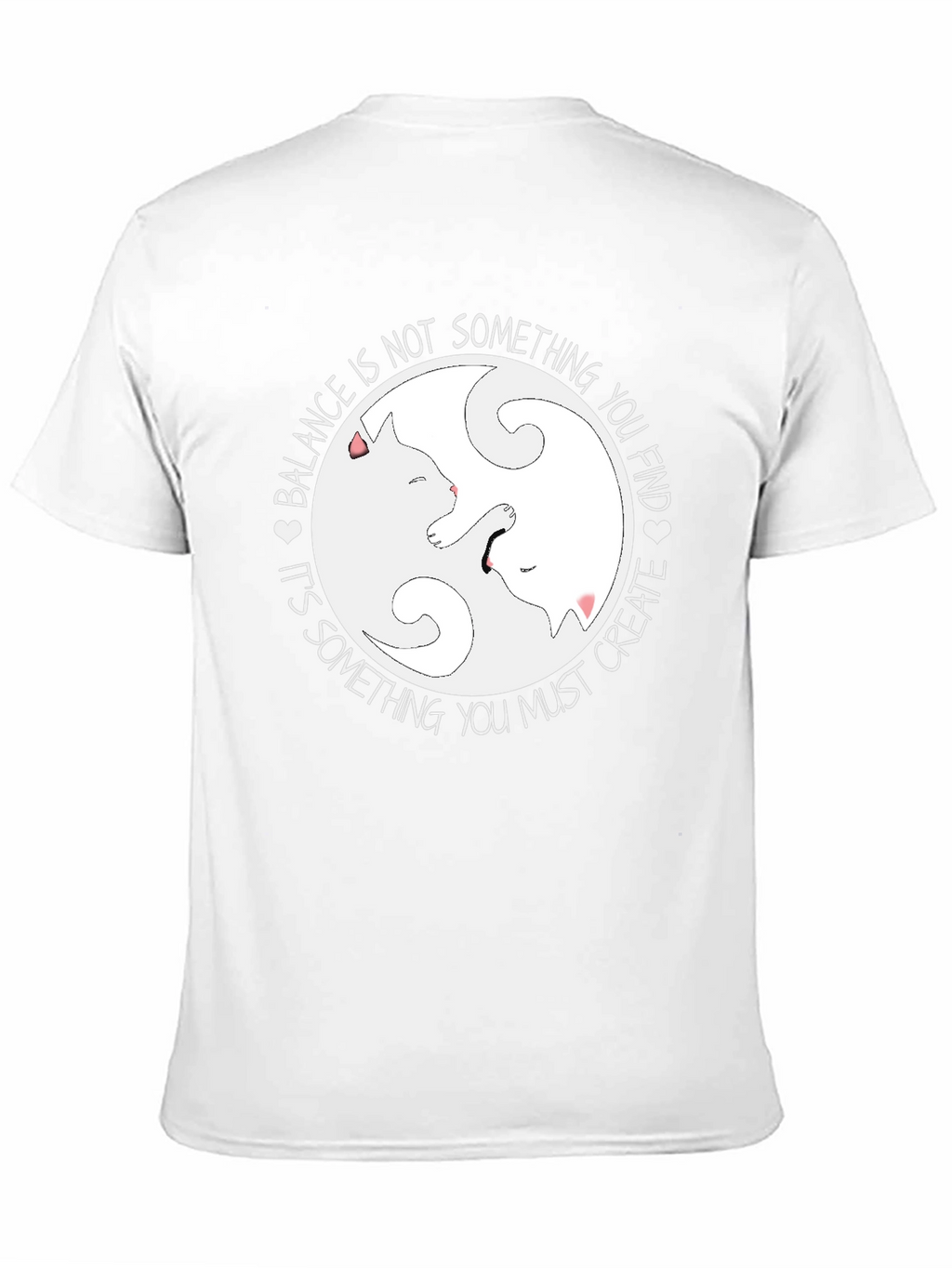 Yin Yang Cats Balance T-Shirt