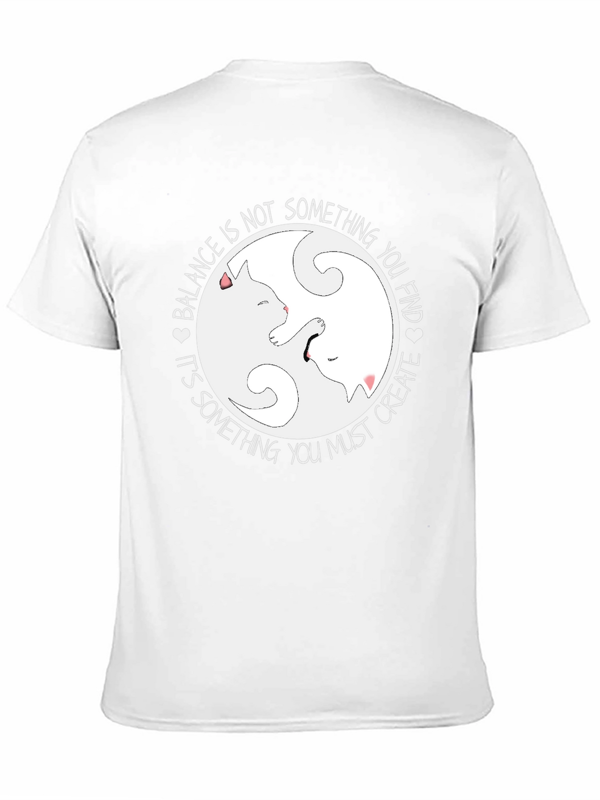 Yin Yang Cats Balance T-Shirt