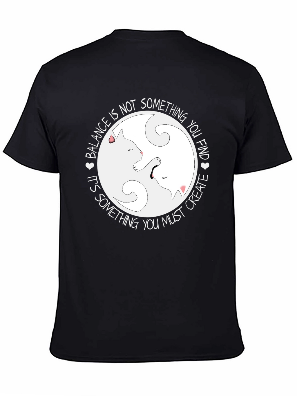 Yin Yang Cats Balance T-Shirt
