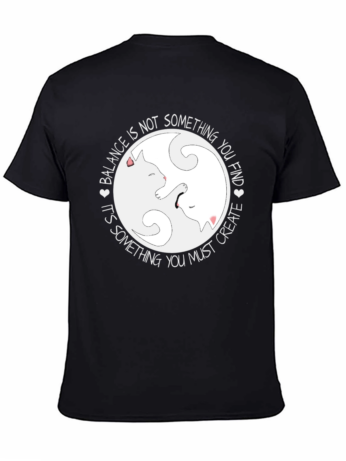 Yin Yang Cats Balance T-Shirt