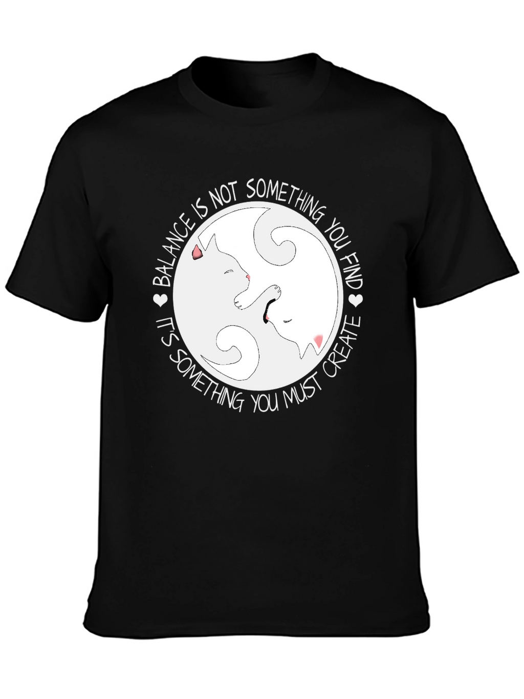 Yin Yang Cats Balance T-Shirt