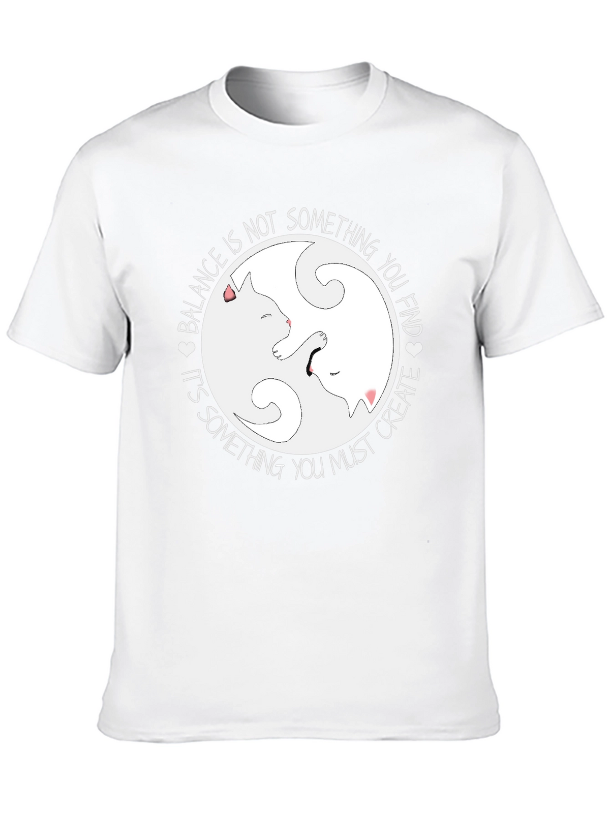 Yin Yang Cats Balance T-Shirt