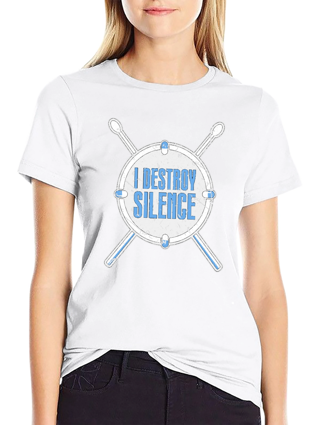 I Destroy Silence Drum T-Shirt