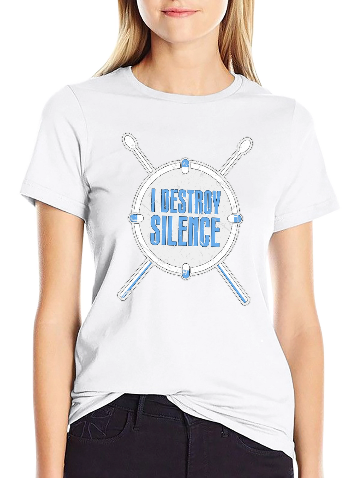 I Destroy Silence Drum T-Shirt