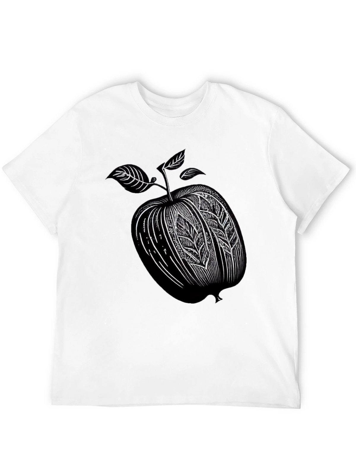 Stylized Apple Graphic T-Shirt