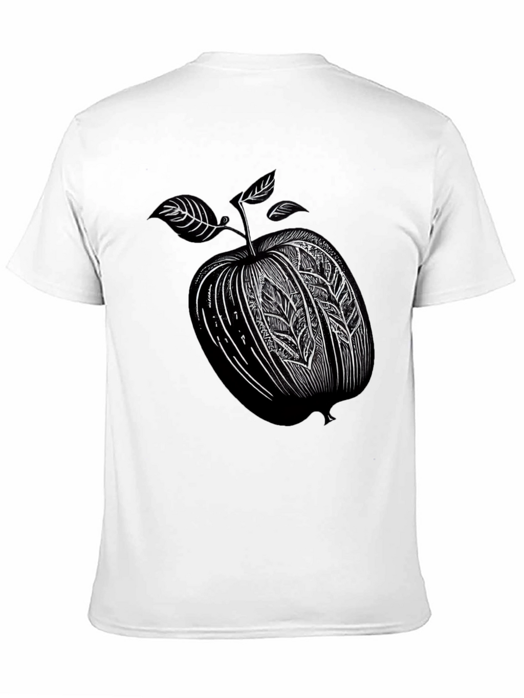 Stylized Apple Graphic T-Shirt