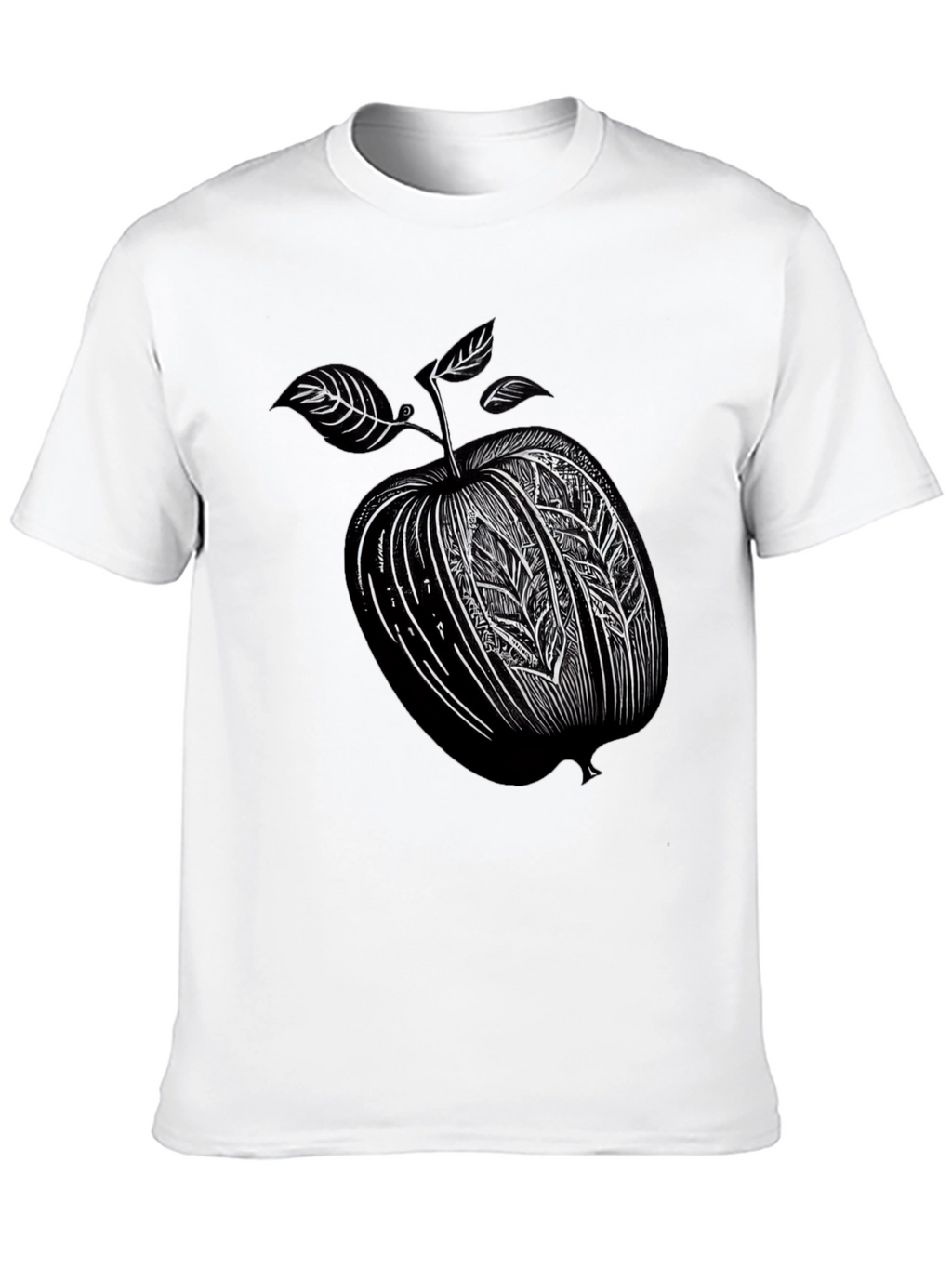 Stylized Apple Graphic T-Shirt
