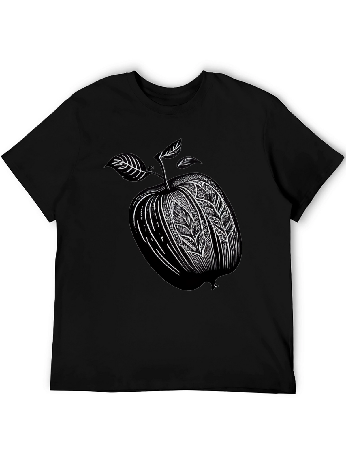 Stylized Apple Graphic T-Shirt