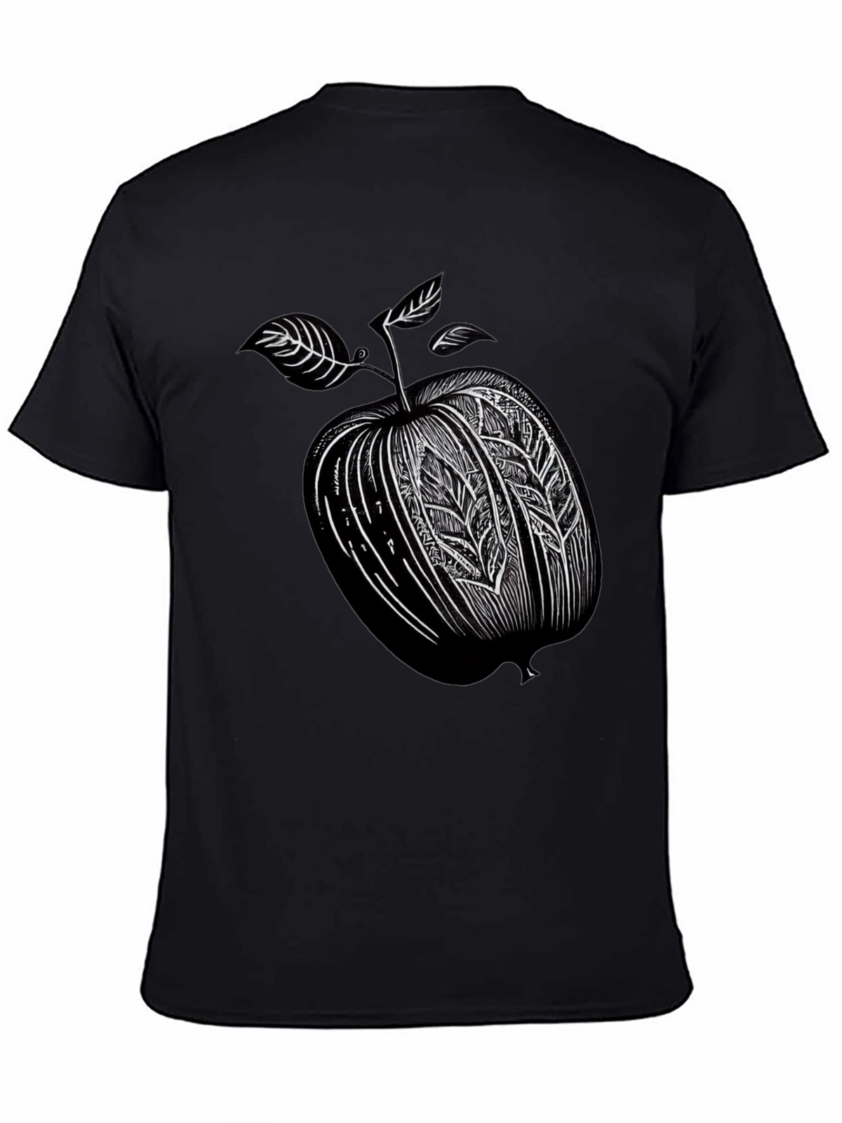Stylized Apple Graphic T-Shirt