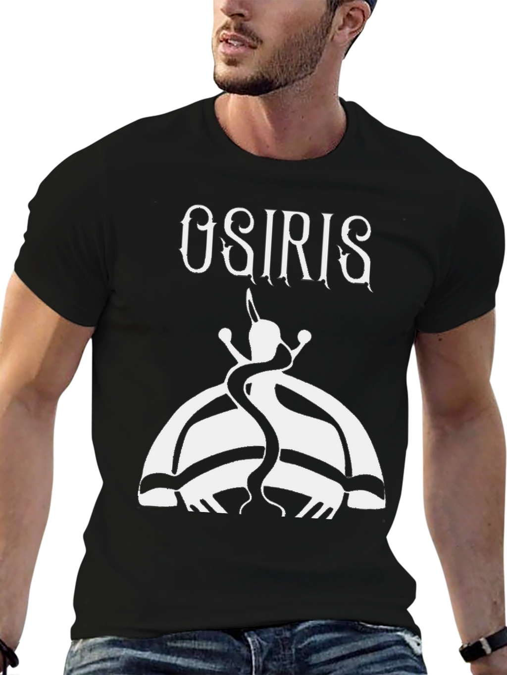 Osiris Graphic Tee - Black Cotton T-Shirt