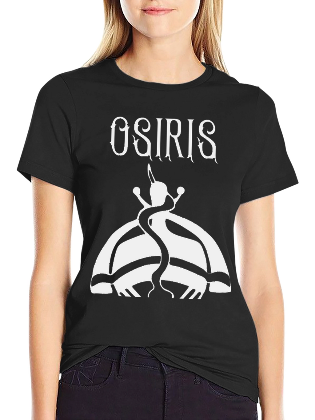 Osiris Graphic Tee - Black Cotton T-Shirt