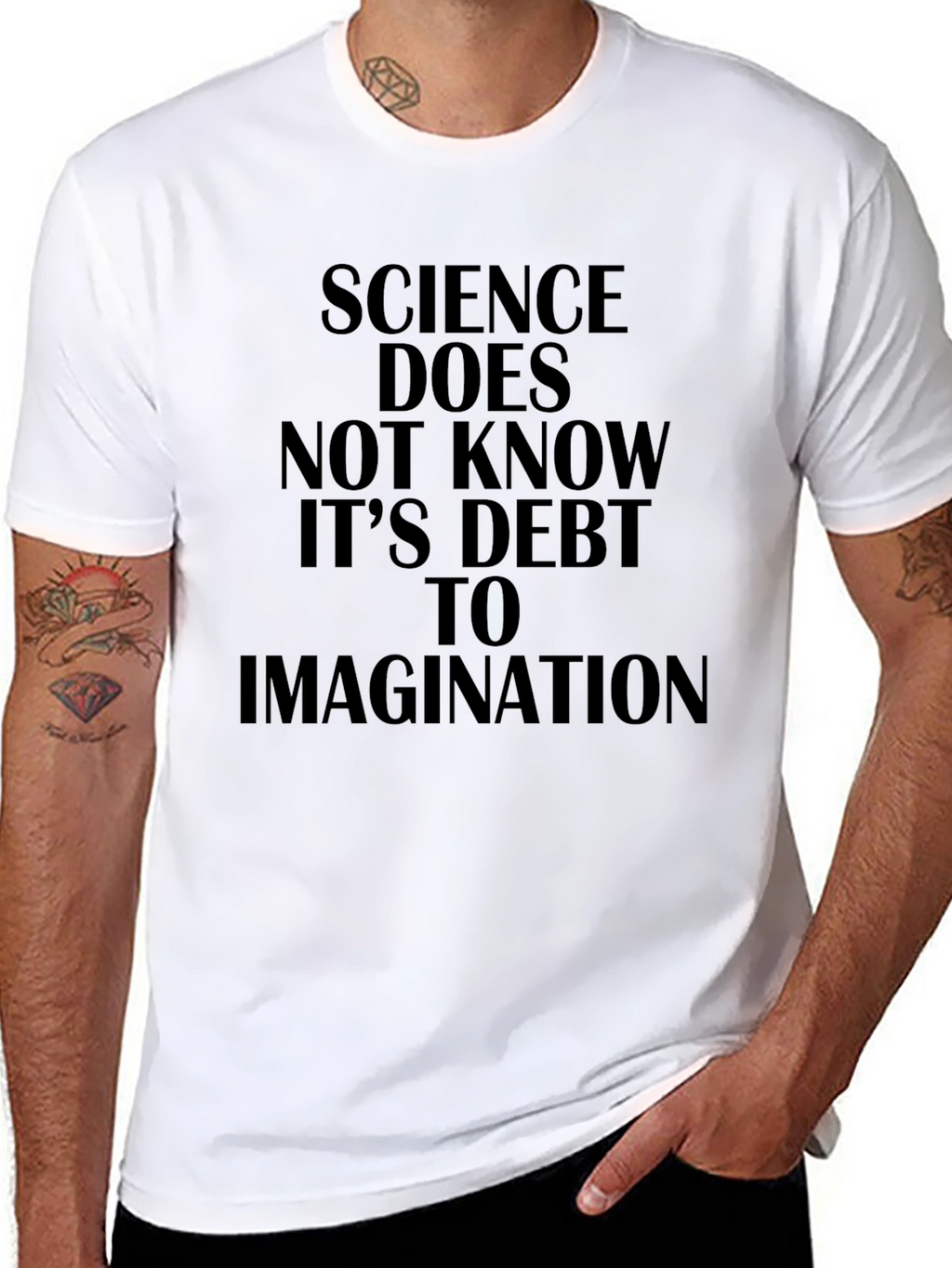Science & Imagination Black Graphic Tee