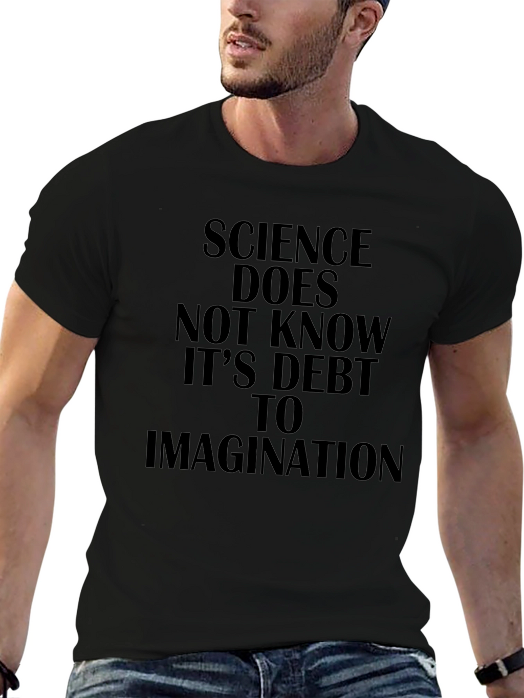 Science & Imagination Black Graphic Tee