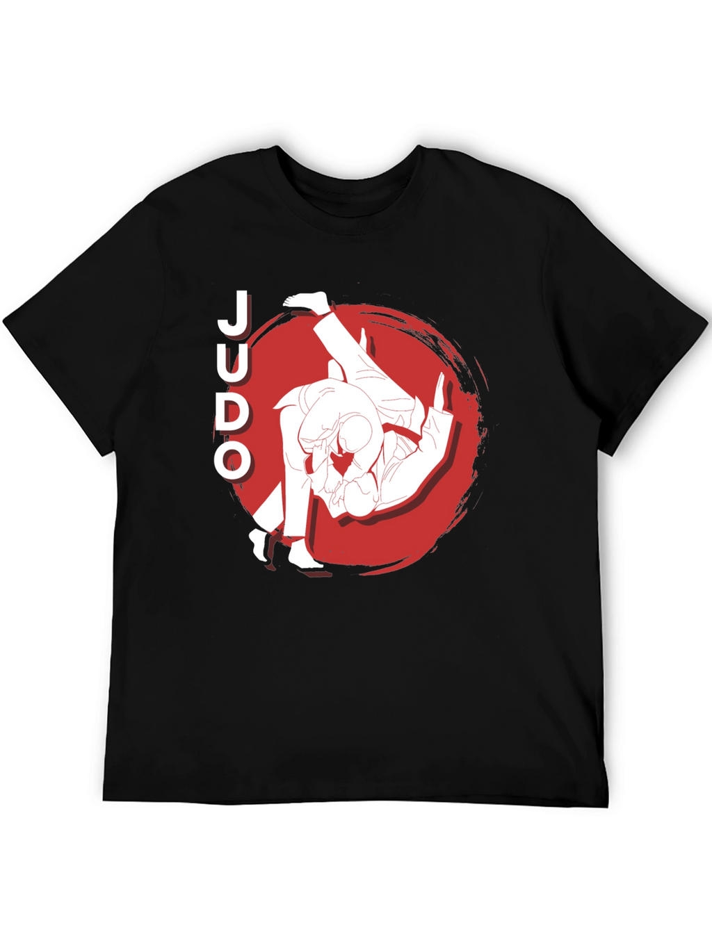 Judo Throw Black Graphic T-Shirt