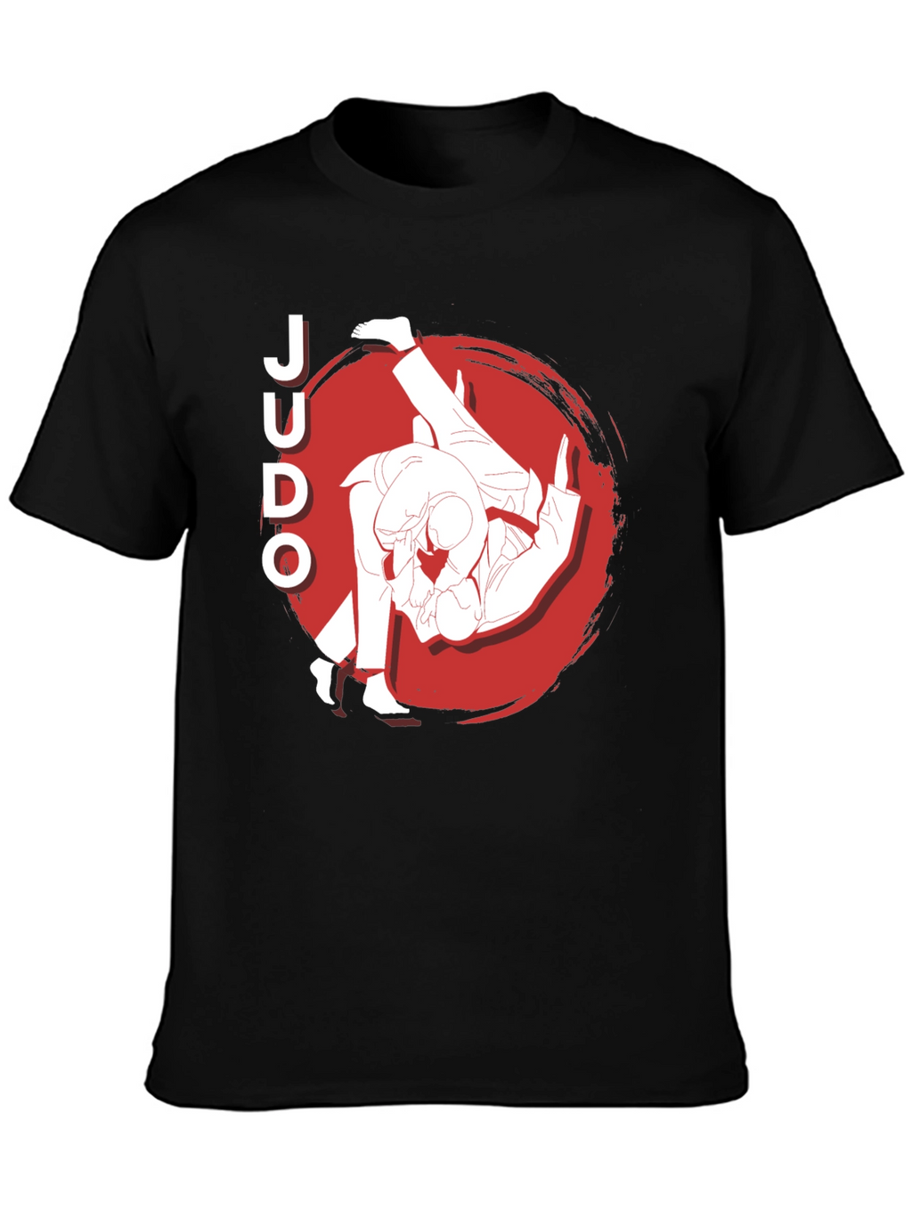 Judo Throw Black Graphic T-Shirt