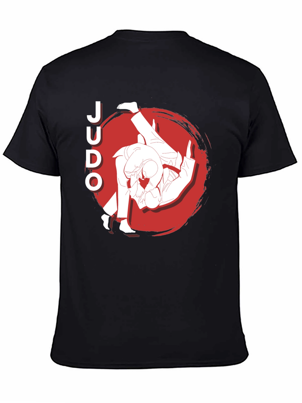 Judo Throw Black Graphic T-Shirt